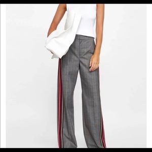 COPY - Zara wise leg trousers with stripe on the …